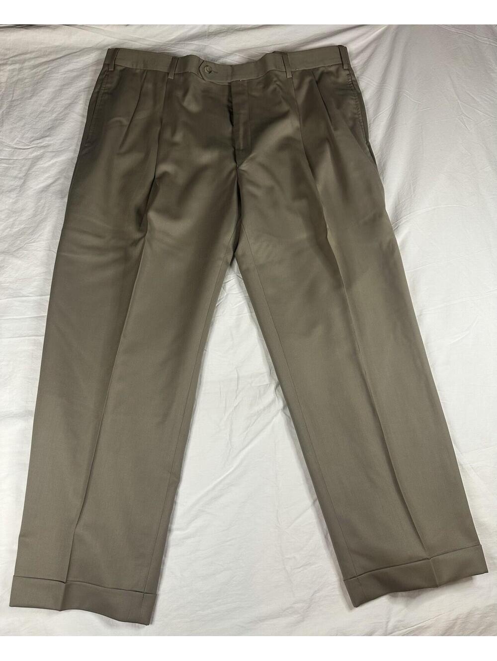 👔 Jos A Bank Windsor Dress Pants Men 36x28  Super Fine Wool NWT Pleated 👔